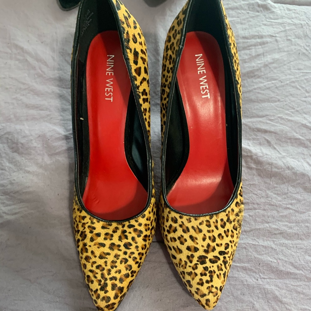 Nine West animal print heels
